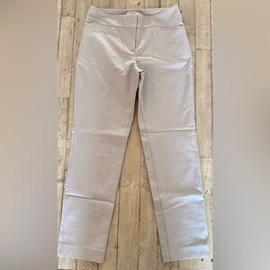 Talbots Soft Light Gray Straight Anke Trousers Size 8